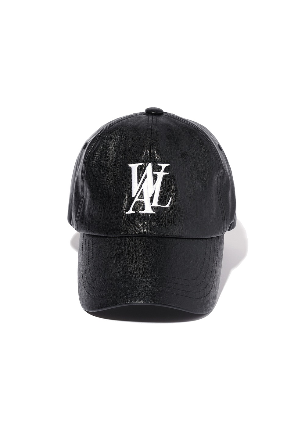 Signature Logo ball cap - Leather BLACK