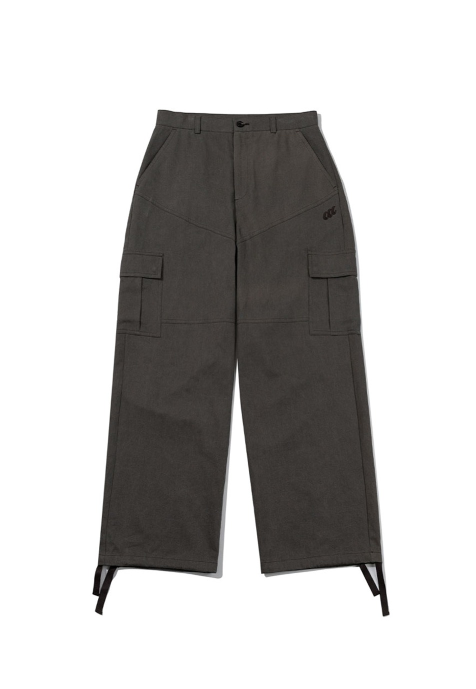 Claw daily wide string cargo pants - CHARCOAL
