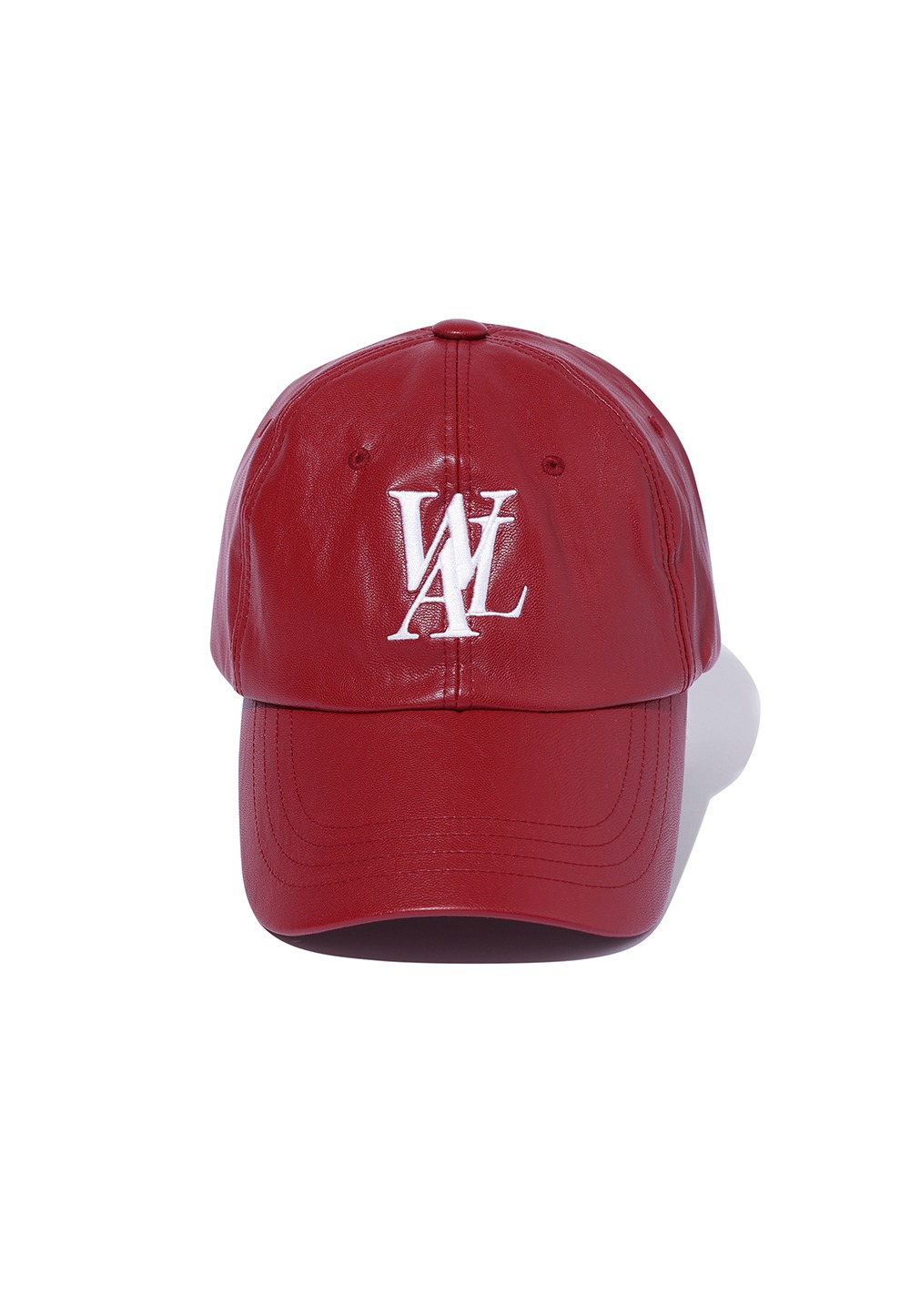 Signature Logo ball cap - Leather RED