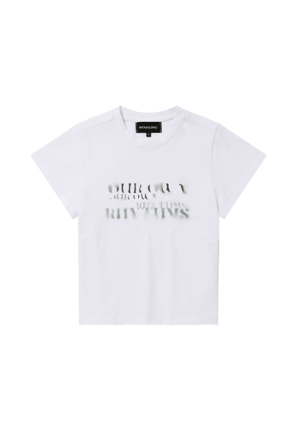 Soft slim graphic T-shirt - WHITE
