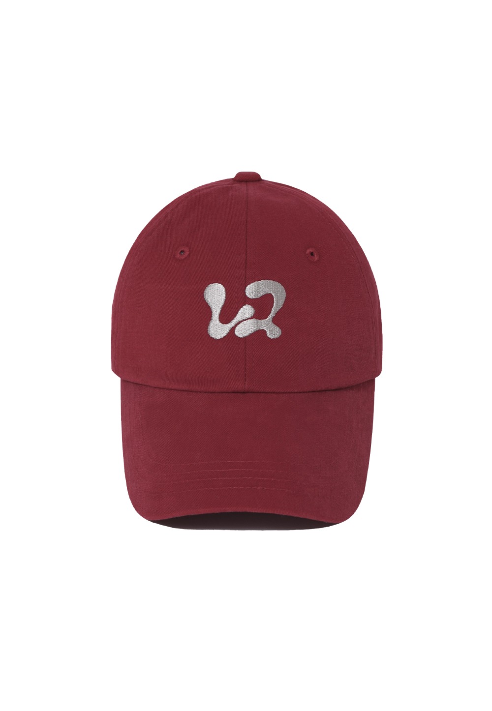 Mellow cotton logo cap - DARK RED