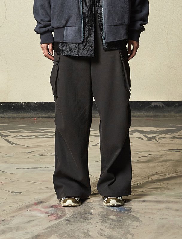 Art fit king wide cargo pants - CHARCOAL