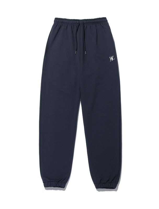 Wooalong signature standard jogger pants - NAVY