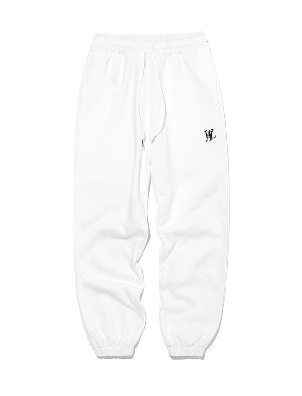 (기모)Signature jogger pants - WHITE
