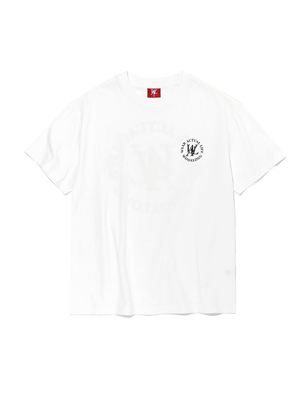 Short flor logo T-shirt - WHITE
