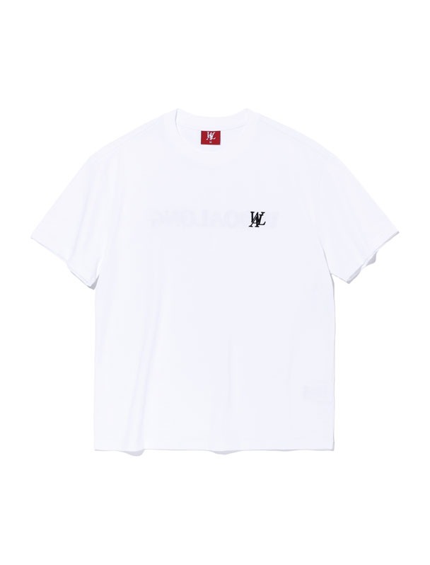 Back typo mix T-shirt - WHITE