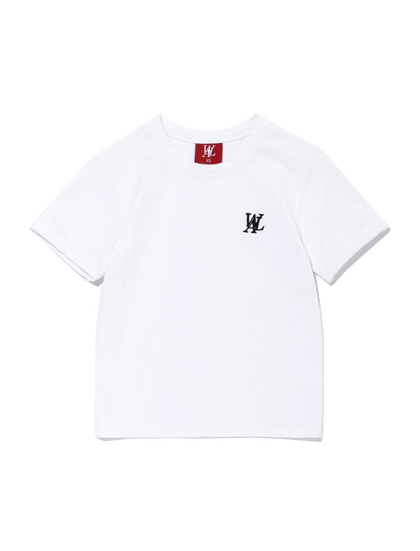Fitted crop T-shirt - WHITE