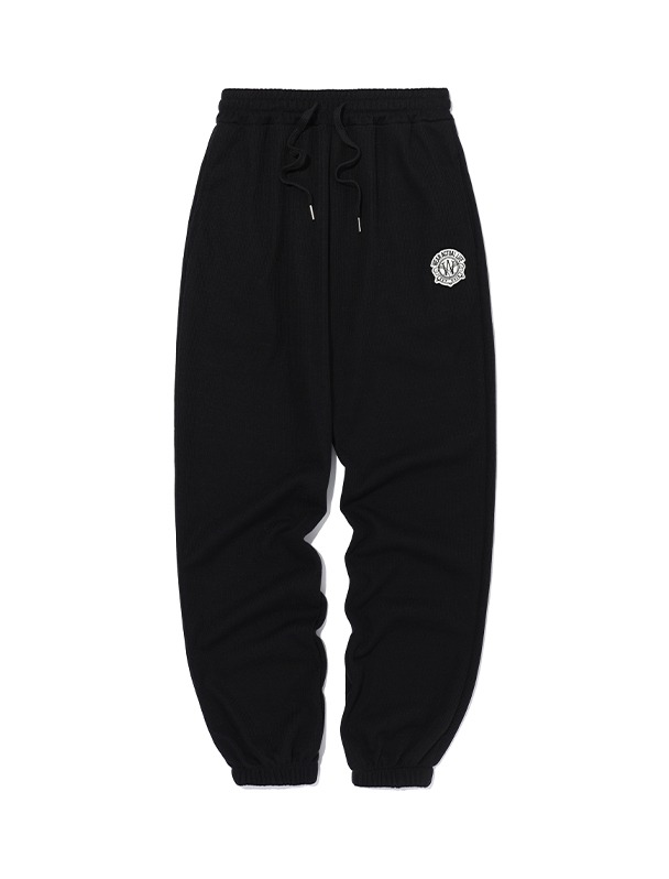 Circular meshed jogger pants - BLACK [6/10 예약배송]
