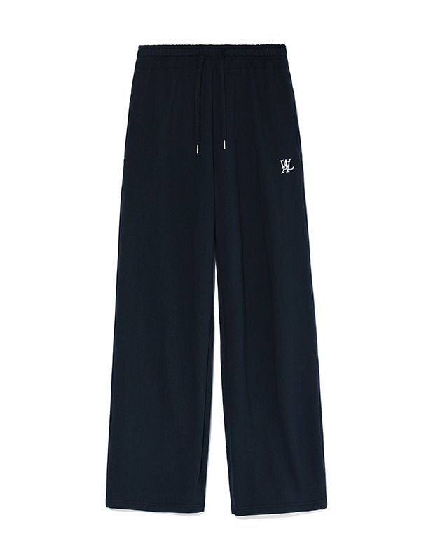 Signature relax wide pants - NAVY