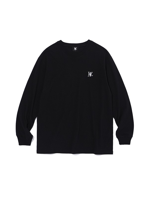 Signature Embroidery T-shirt - BLACK