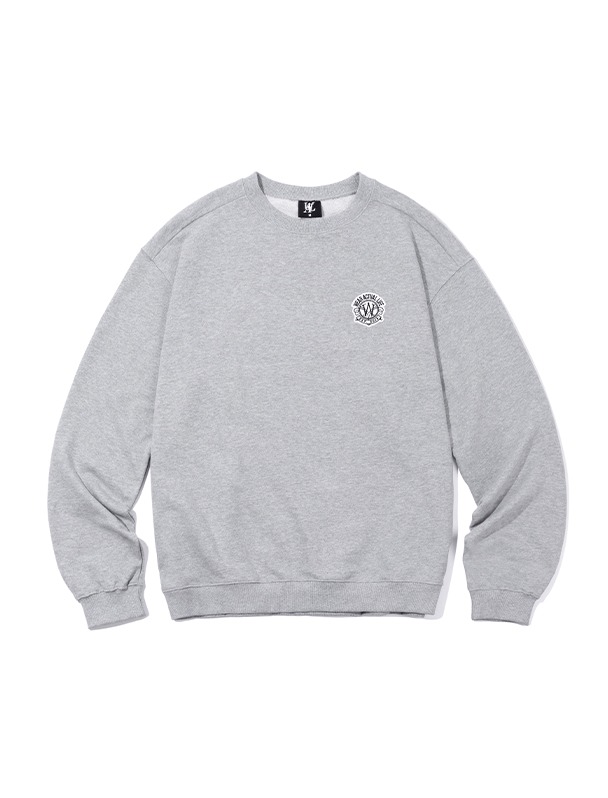 Circular wappen sweatshirt - GREY