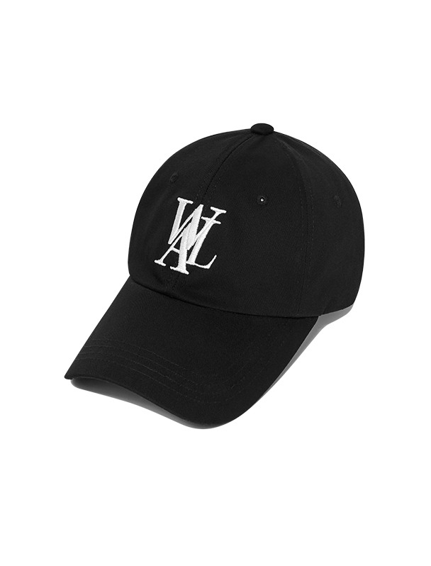 Deep signature logo ball cap - BLACK
