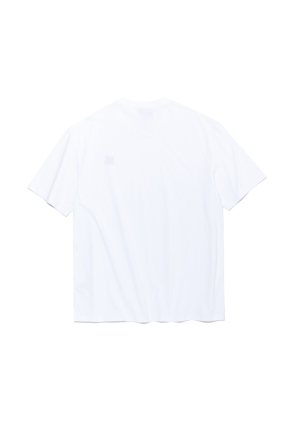 Signature logo wide long T-shirt - WHITE