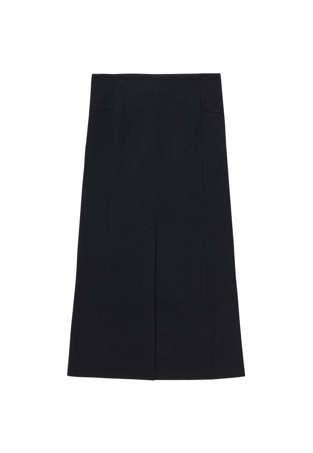 Signature slim long skirt - BLACK