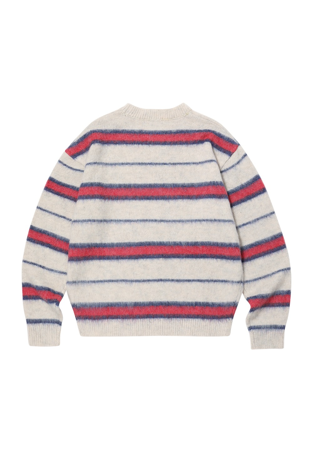 Signature hairy stripe knit - IVORY