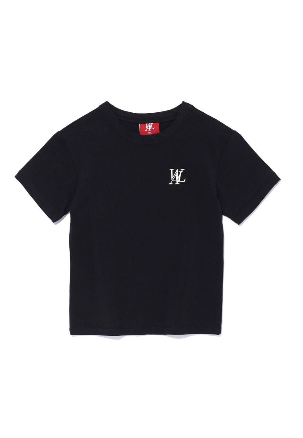Fitted crop T-shirt - BLACK