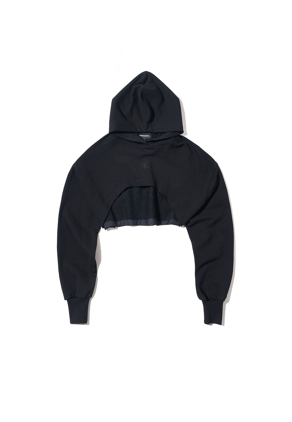 Signature bolero hoodie - BLACK
